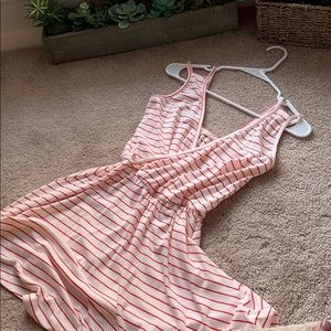 Copper Key Sleeveless Stripe Knit Dress